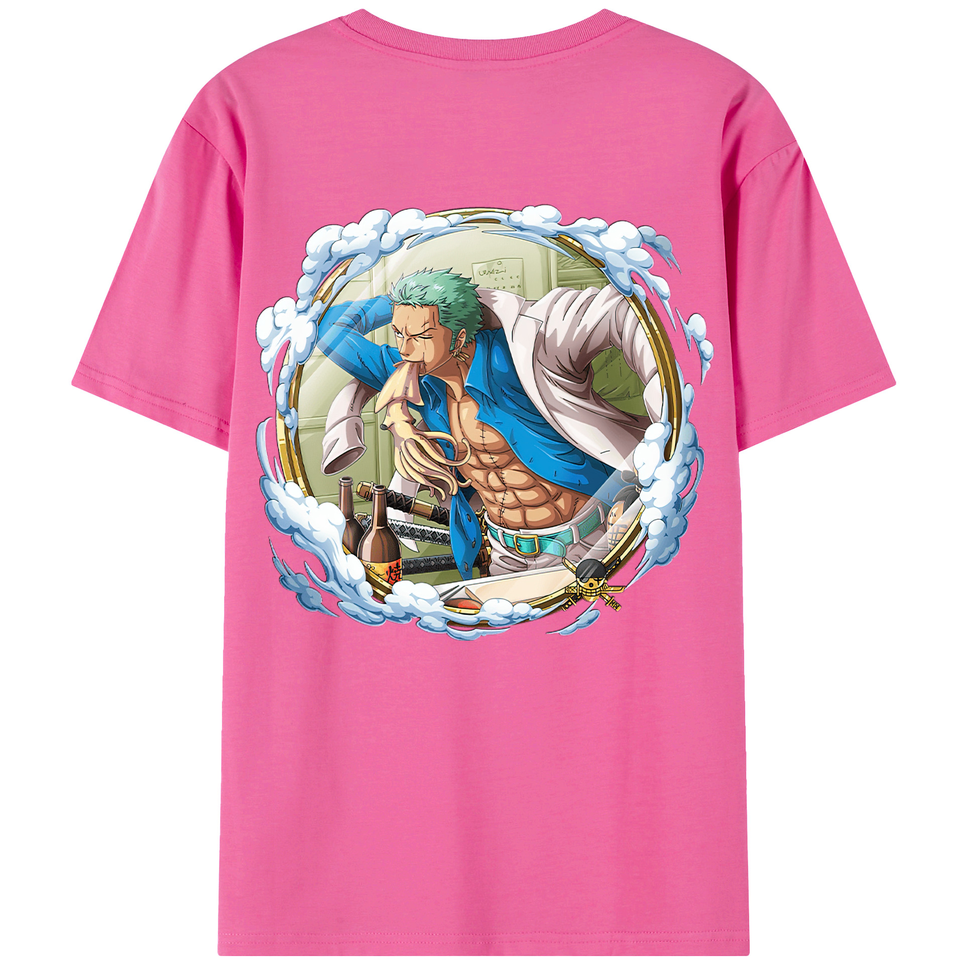 ワンピース ロロノア・ゾロ ONE PIECE Roronoa Zoro レディース半袖Tシャツ(バックプリント)
